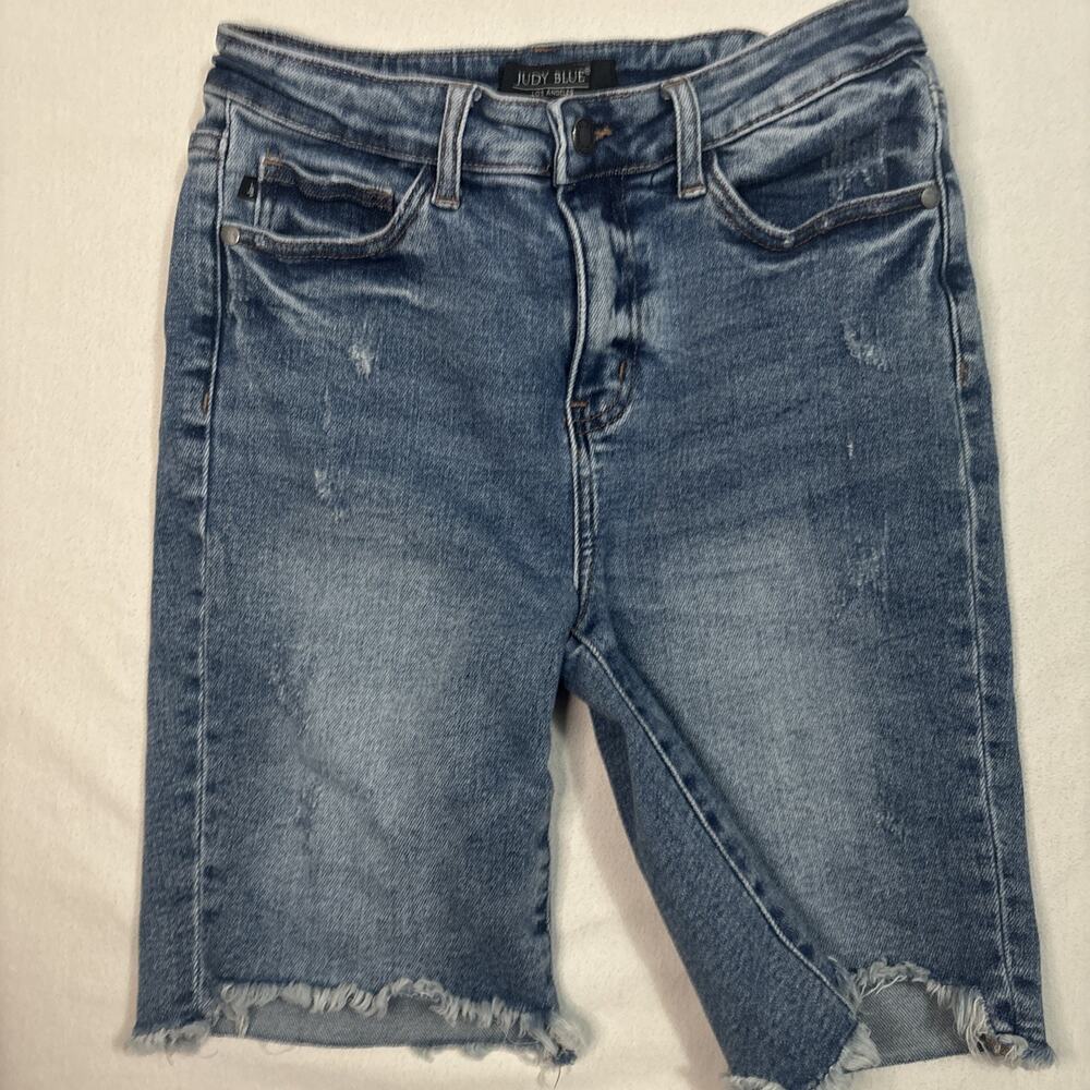 Judy Blue Women’s High Rise Cutoff Shorts Size Medium Blue
